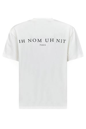 T-shirt in cotone bianco con stampa Mask Crosses IH NOM UH NIT | NUS26217081